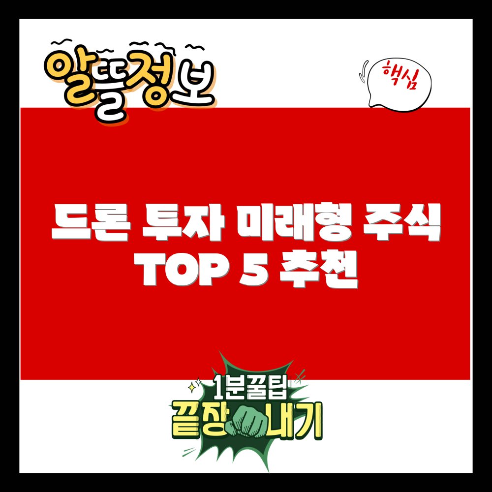 미국 드론 관련주 투자 TOP 5