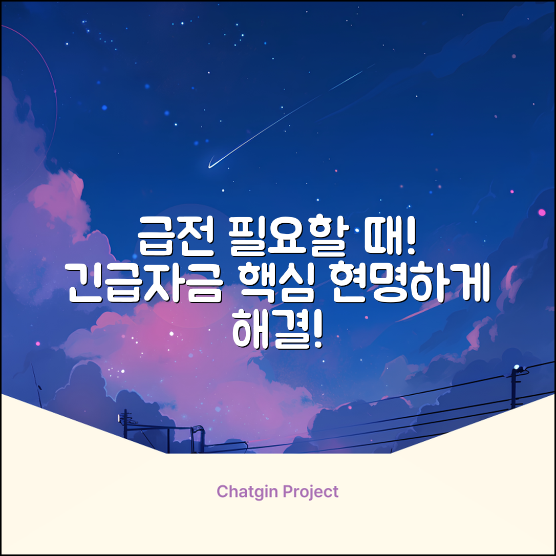 긴급자금대출 완벽 가이드: 급할 때 현명하게!