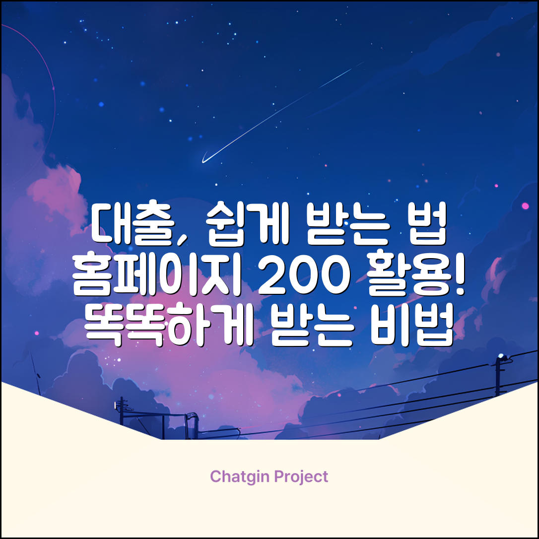대출홈페이지 똑똑하게 활용하는 놀라운 비법