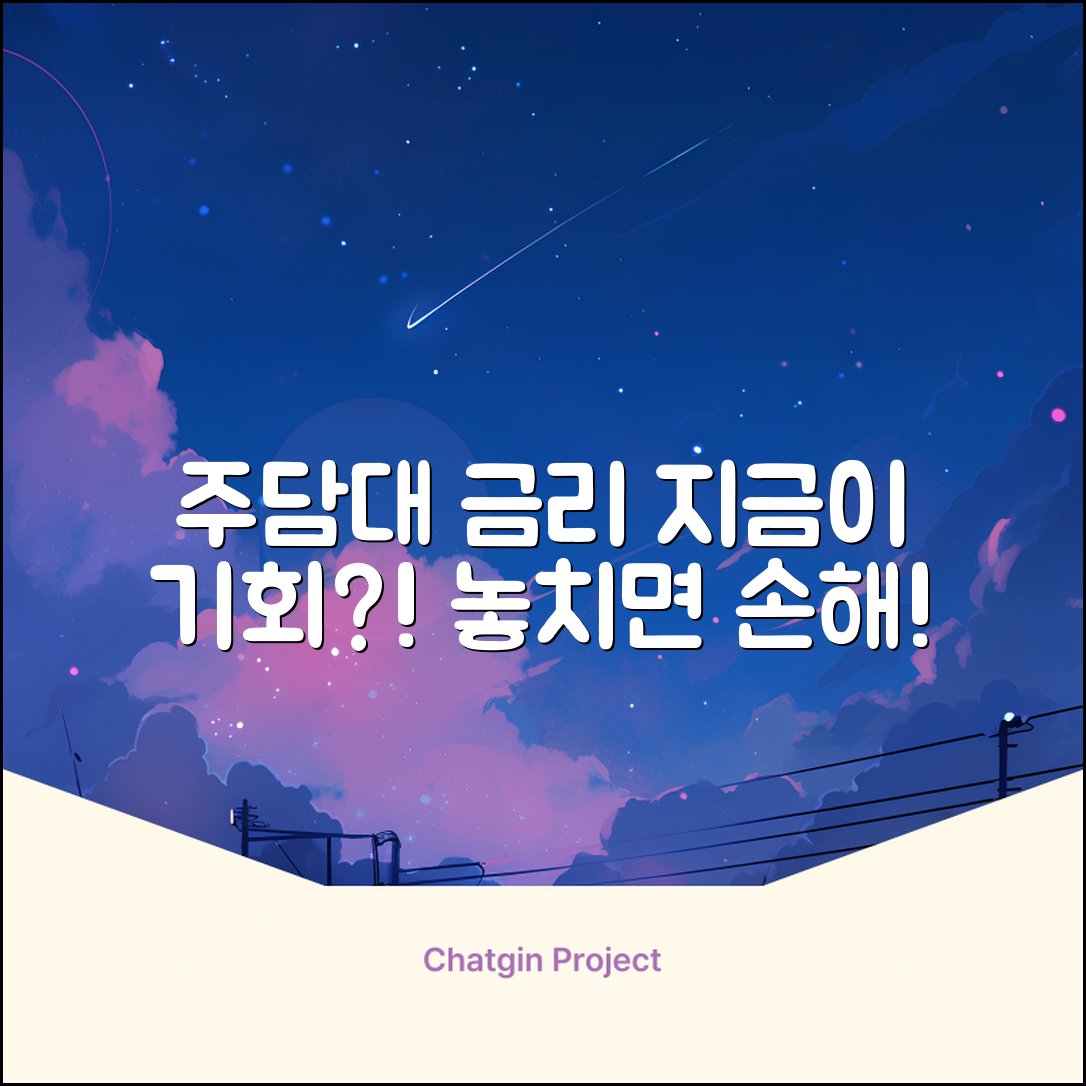 주택담보대출 금리, 지금이 기회?!