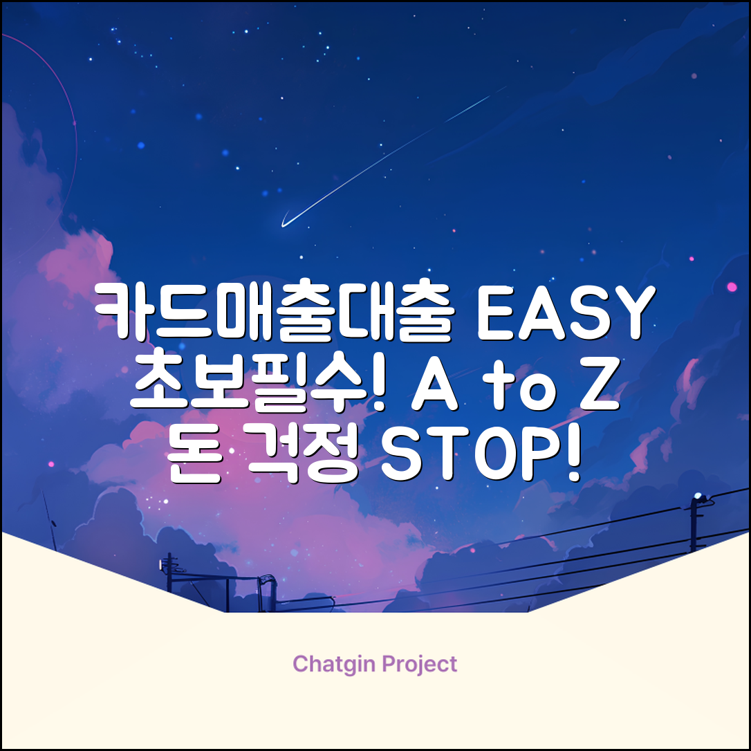초보도 쉽게! 카드매출대출 A to Z