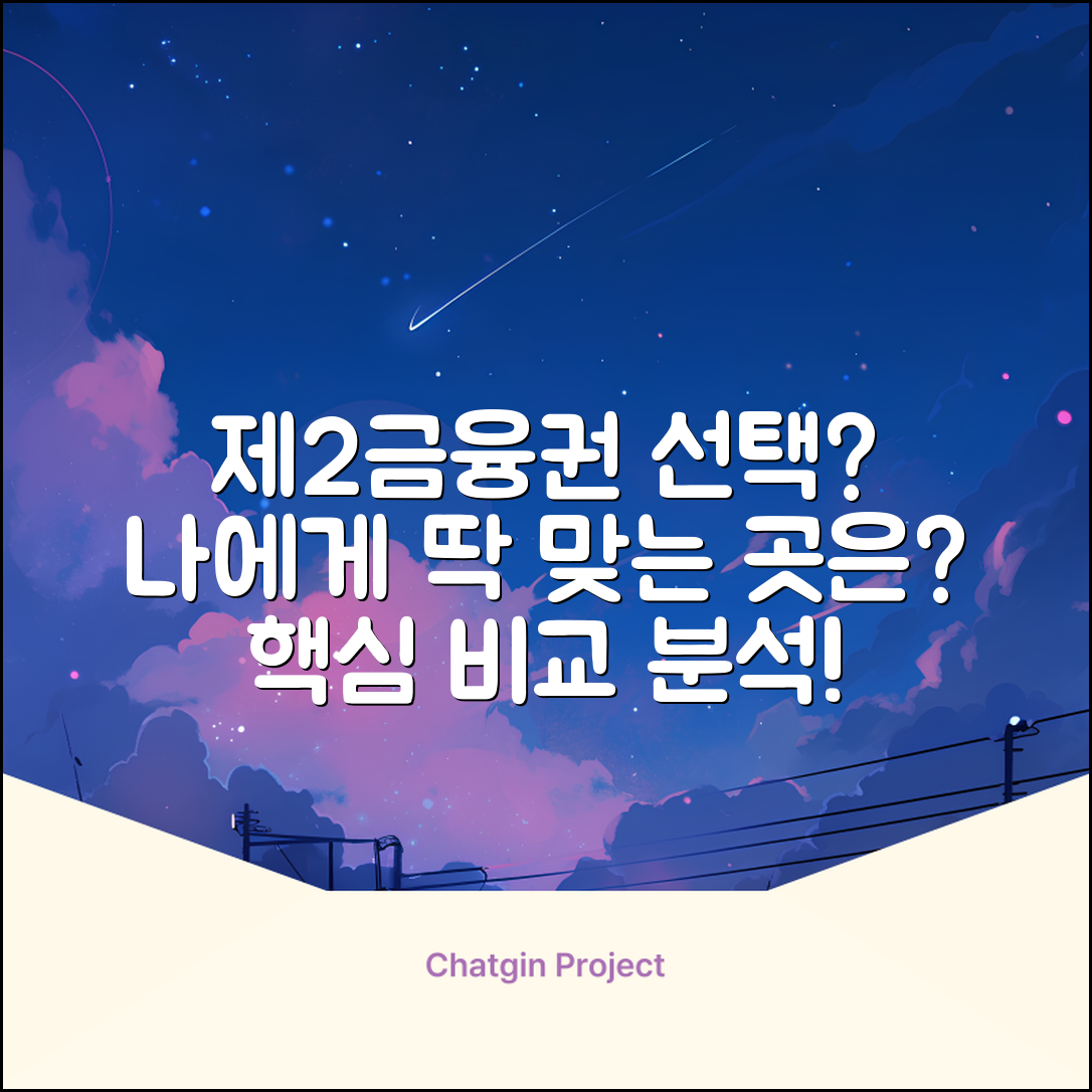 제2금융권 은행, 어디가 좋을까요?
